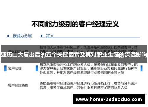 亚历山大复出后的五个关键因素及其对职业生涯的深远影响